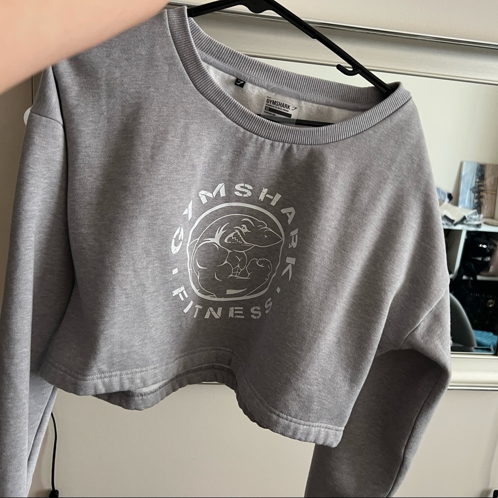 Gymshark crop long sleeve sweater